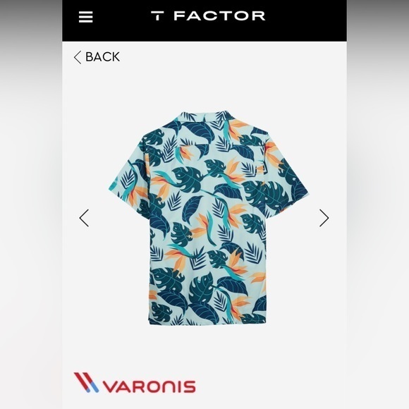 T-Factor Varonis Hawaiian shirt. Short sleeve, size extra large. - Picture 2 of 13